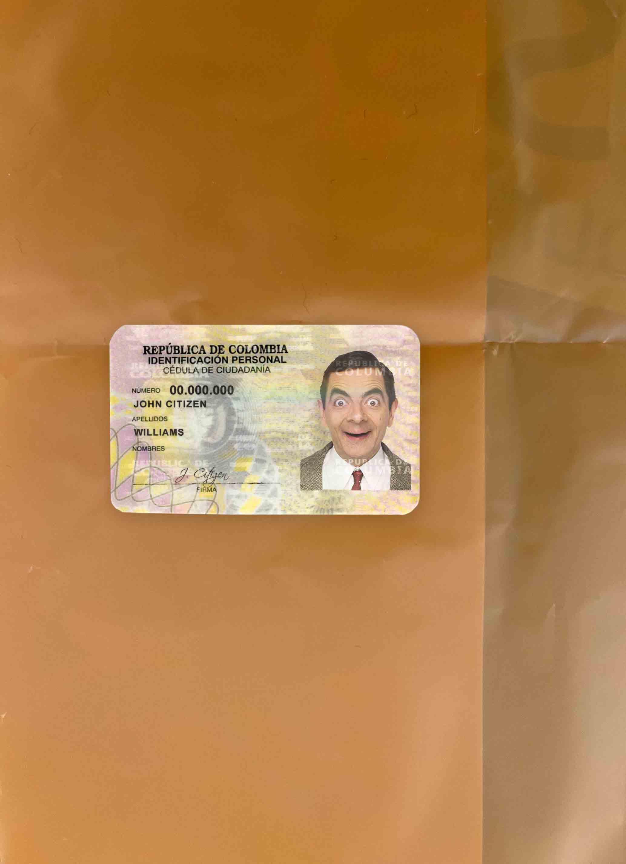 Realistic Colombia ID (2010 – 2020) photolook sample